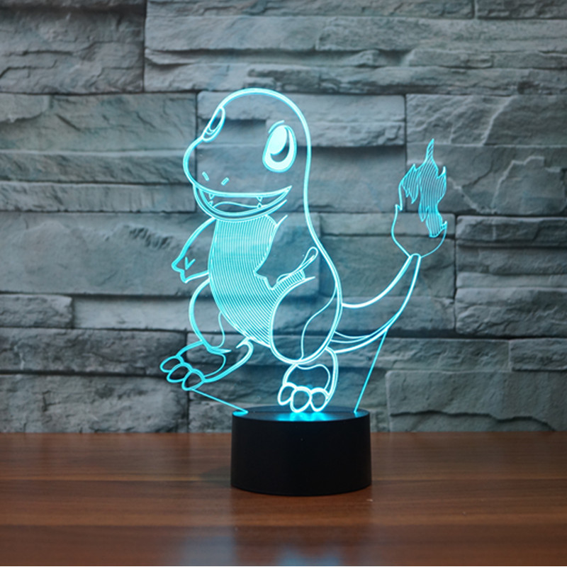 Beling Dětská lampa Charmander 7 barevná S1218