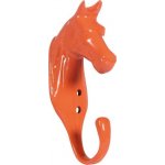 HKM Věšák ve tvaru hlavy koně orange – Zboží Mobilmania