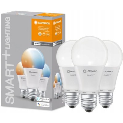 Ledvance Basic 3x LED žárovka E27 9W CCT DIM SMART + WiFi – Zboží Mobilmania