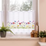 Záclona metrážová - Tulipány 70 cm (výška 70 cm ) – Hledejceny.cz