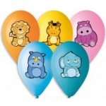 Balónek pastel 30 cm potisk ZVÍŘATA 452 – Zbozi.Blesk.cz
