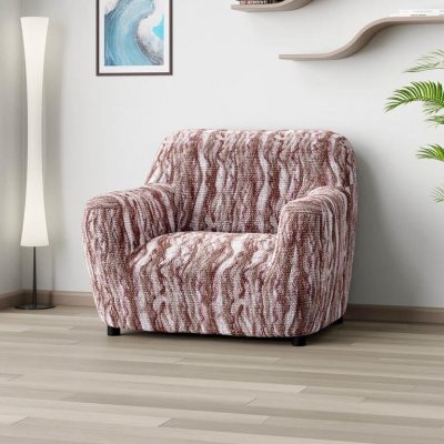 GA.I.CO napínací přehoz na křeslo bielastický Oceano Nový hnědo-vínový 60 - 110 cm – Sleviste.cz