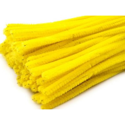 Drátek modelovací chlupatý Ø6 mm/30 cm žlutá – Hledejceny.cz