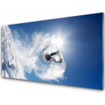 Obraz na skle Snowboard Sport Sníh Zima 100x50 cm – Hledejceny.cz