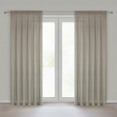 EUROFIRANY ZÁVĚS NA PÁSCE GABBY 140X270 CM BÉŽOVÝ – Hledejceny.cz