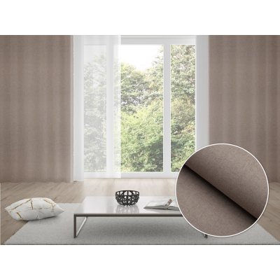 Biante 100% zatemňovací závěs Blackout BKW-204 Šedohnědé žíhání 130x180 cm – Zboží Mobilmania