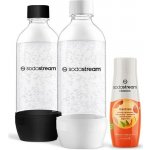 SodaStream Jet 2 x 1 l Black/White + Ledový čaj broskev 440 ml – Zboží Dáma