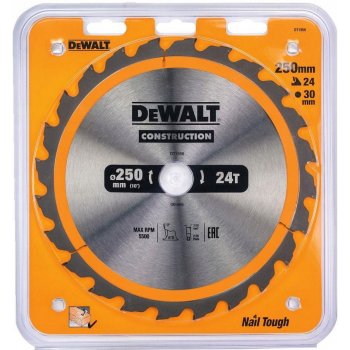 DeWALT DT1956 Pilový kotouč 250x30mm, 24zubů, ATB 10°