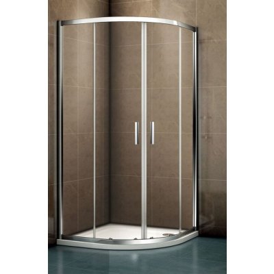 Riho Hamar 2.0 sprchový kout 90x90 cm půlkulatá chrom lesk/průhledné sklo G007002120 – Zboží Mobilmania