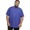 Pánské Tričko Urban Classics Prodloužené bavlněné rovné pánské triko modrofialová