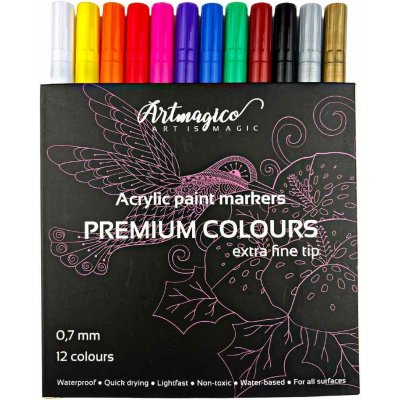 Artmagico akrylový popisovač 0,7 mm 12 ks 80050 – Zboží Živě Artmagico akrylový popisovač 0,7 mm 12 ks 80050 – Zboží Živě