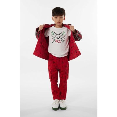 Kenzo kids dětské bavlněné tričko béžová s potiskem K25883.102.108