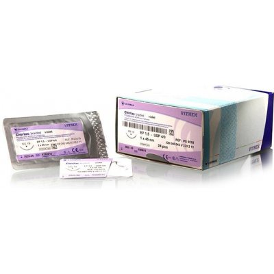 Chirlac braided violet 3/0 (EP2), 1 x 45 cm, HR18, 24 ks v balení – Zboží Mobilmania