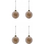 House Doctor Skleněné vánoční ozdoby Rose set 4 ks růžová barva sklo – Hledejceny.cz