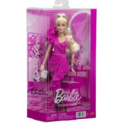 Barbie Deluxe Style Modelka v růžových šatech s volánem JJN73 – Hledejceny.cz