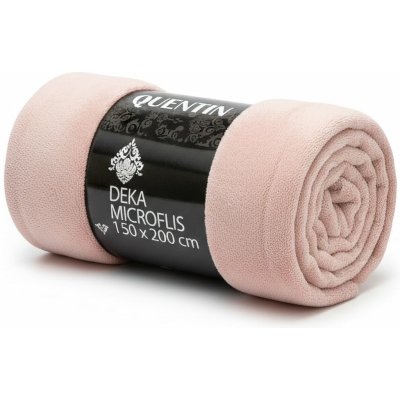 Quentin deka mikrofleece QK-210 B jednobarevná starorůžová 150x200 – Zboží Mobilmania