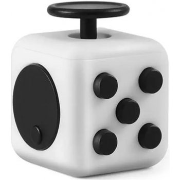 Fidget Cube Antistresová kostka bílo černý