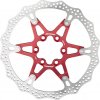 Brzdový kotouč na kolo Reverse Alloy/Steel 6 děr 160 mm červená