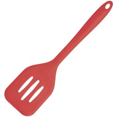 Kitchen Craft pružná děrovaná obracečka silikonová červená 31cm – Sleviste.cz