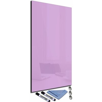 Glasdekor Magnetická skleněná tabule 125 x 50 cm světle růžová