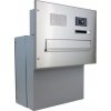 Poštovní schránka DOLS F-041-ABB - nerezová poštovní schránka k zazdění, s videohovorovým modulem ABB, jmenovkou a zvonkovým tlačítkem