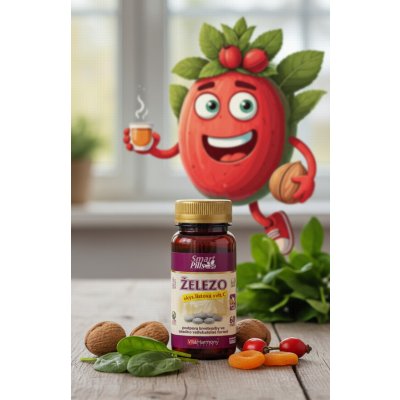 Vitaharmony Železo 20 mg s kyselinou listovou a vitaminem C 60 tablet – Hledejceny.cz