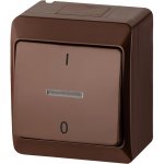 Famatel GALATEA IP44 Spínač dvoupólový podsvětlený č.2So hnědá – Zbozi.Blesk.cz