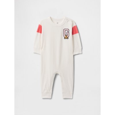 GAP Baby overal s logem Americana Bílá – Zboží Mobilmania