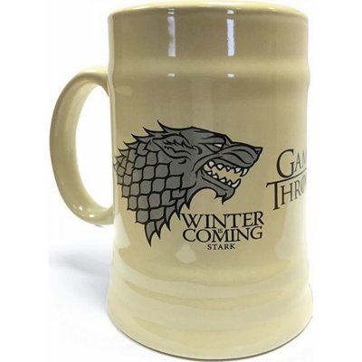 Pyramid International Keramický korbel Game of Thrones Hra o trůny House Stark bílý 595 ml