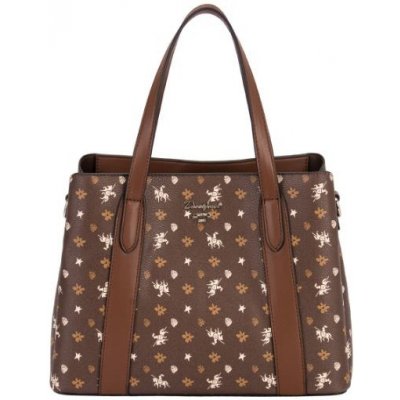 David Jones elegantní kabelka hnědá CH21003 brown – Zboží Mobilmania