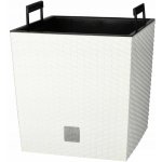 Prosperplast Květináč Rato low 40 x 40 x 40,8 cm bílý – Zboží Dáma