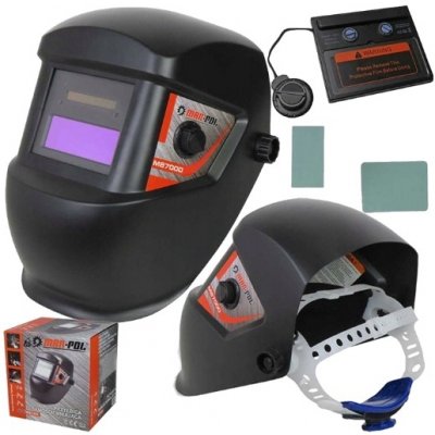 Samostmívací svářečská maska ​​černá + filtry LYG-4 MAR-POL M87000