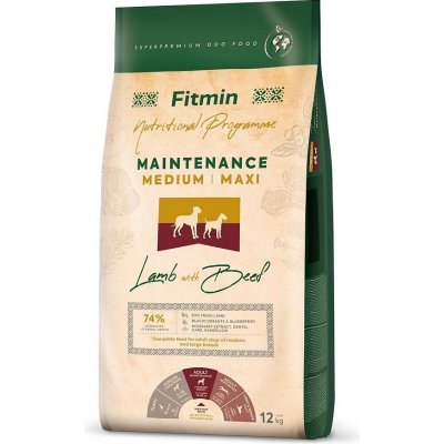 Fitmin Medium Maxi Maintenance Lamb & Beef 2 x 12 kg