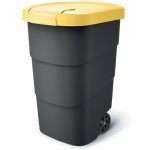 Prosperplast Wheeler 95L s kolečky a víkem velký univerzální plastový žlutý – Zboží Dáma