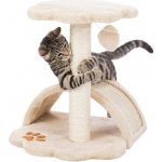 Škrábadlo Vitoria 50 cm jednopatrové s kruhovým odpočívadlem a tunelem – Hledejceny.cz