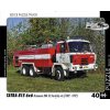 Puzzle RETRO-AUTA TRUCK č.15 Tatra 815 6x6 Rosenbauer KHA 32 hasičský vůz 1982-1997 40 dílků