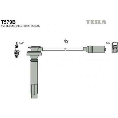 Sada kabelů pro zapalování TESLA T579B – Hledejceny.cz