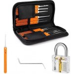 Sada planžet LockPick 15v1 + 3x průhledný trénovací zámek ML0016 – Zboží Dáma