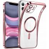 Pouzdro a kryt na mobilní telefon Apple Pouzdro TECH-PROTECT MAGSHINE MAGSAFE IPHONE 11 rose zlaté