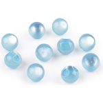 Perla k našití / knoflík kočičí oko Ø11 mm modrá světlá 10ks – Hledejceny.cz