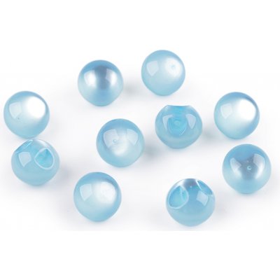 Perla k našití / knoflík kočičí oko Ø11 mm modrá světlá 10ks – Hledejceny.cz