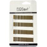 Vlnitá sponka Eurostil Professional - 7 cm, zlatá - 24 ks (01611) – Zboží Mobilmania