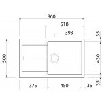 Sinks TLIN86050026 INFINITY 860 Pureblack – Sleviste.cz