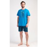 Vienetta MAN pánské pyžamo šortky Outdoor modrá – Zboží Dáma