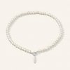 Náhrdelník SilveAmo Bílý perlový choker K016
