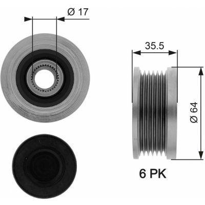 Předstihová spojka GATES OAP7073 – Zboží Mobilmania