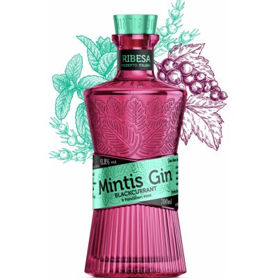 Mintis Gin Blackcurrant 41,8% 0,7 l (holá láhev) – Zboží Mobilmania