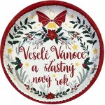 TORO Plechový podnos 26cm veselé vánoce – Zboží Dáma
