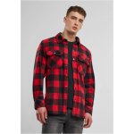 Brandit košile Jeff fleece shirt long sleeve červená-černá – Zboží Dáma