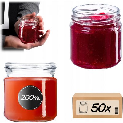 Kadax Sada skleněných dóz K5357 50 ks x 200ml – Hledejceny.cz